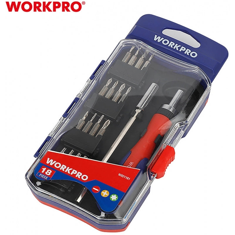 WORKPRO 18PC Ratcheting Screwdriver Set WORKPRO 18PC Ratcheting Screwdriver Set