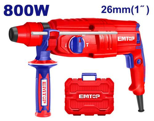 EMTOP 800W 26mm Rotary Hammer
