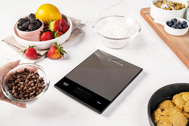 ميزان مطبخ NUTRICOOK الرقمي | وزن 5 كغم | خاصية التصفير - فضي ميزان مطبخ NUTRICOOK الرقمي | وزن 5 كغم | خاصية التصفير - فضي