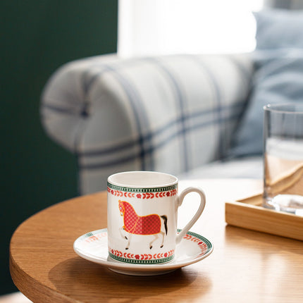 Desirat 2-Piece Colorful Coffee Cup Set - Vibrant Design