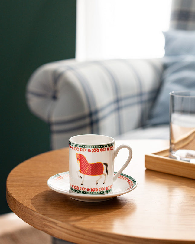 Desirat 2-Piece Colorful Coffee Cup Set - Vibrant Design