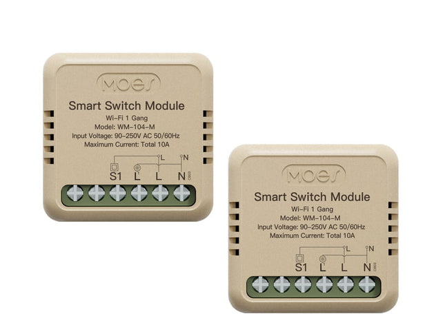 MOES - WIFI Mini Hidden Smart Switch - Curtain - 1 Gang