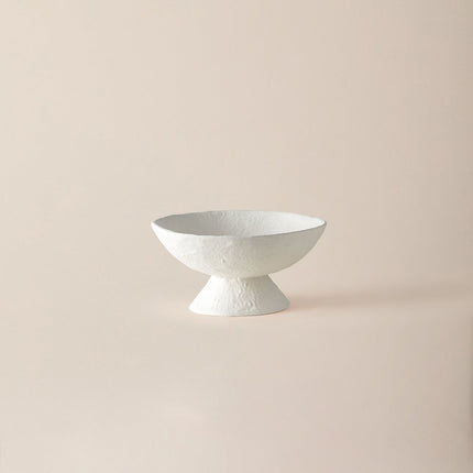 Arles White Aluminum Decorative Bowl - 24cm