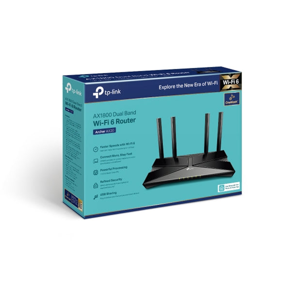 راوتر TP-LINK AX1800 ثنائي النطاق واي فاي 6 ARCHER AX23 راوتر TP-LINK AX1800 ثنائي النطاق واي فاي 6 ARCHER AX23