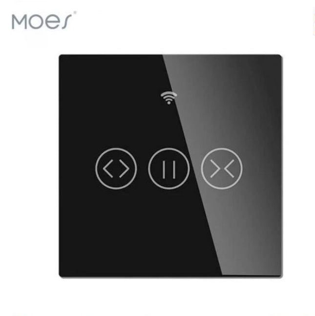 MOES - Zigbee Smart Switch - Curtains 1Gang - EU Type - Black