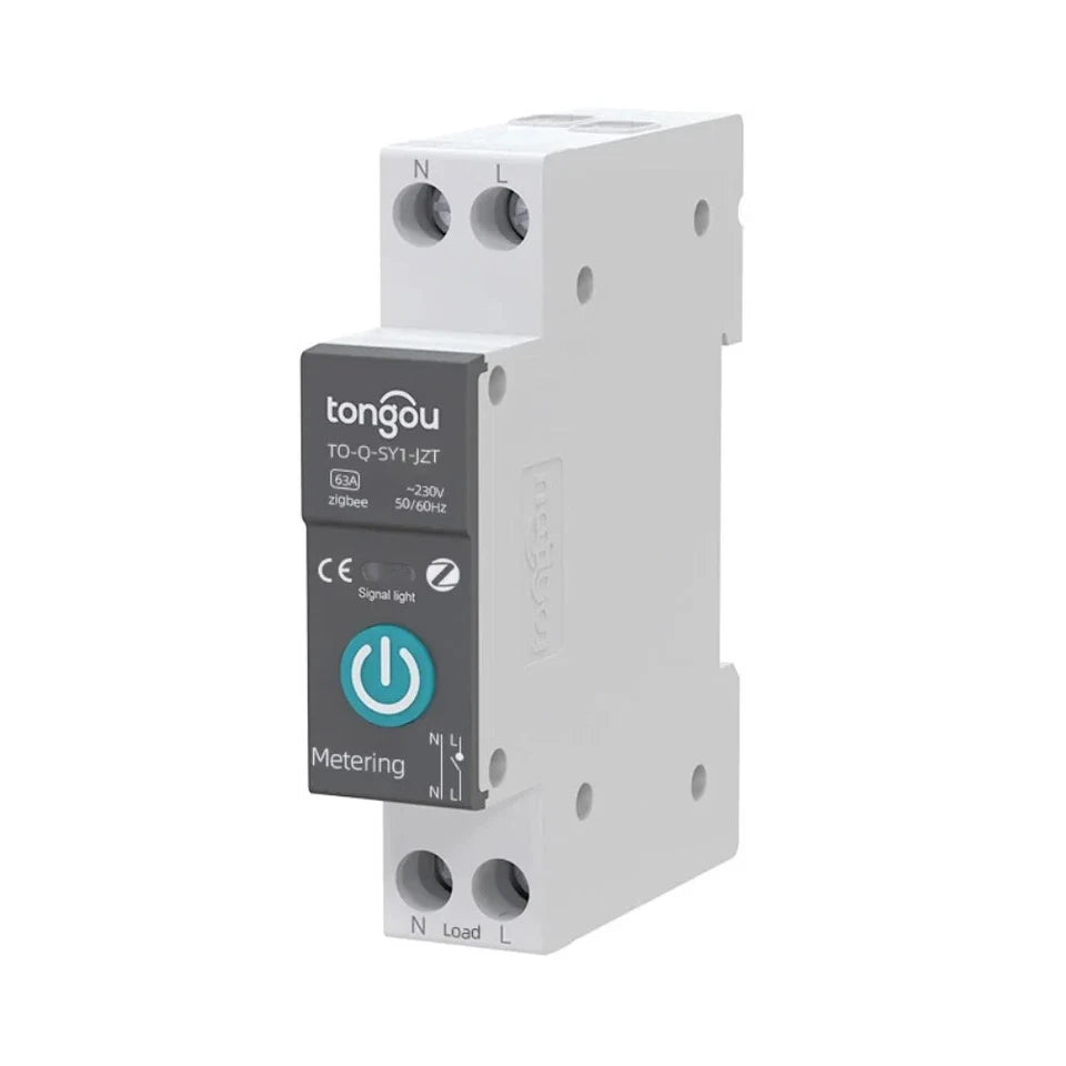 TOB9L-63M-قاطع الدائرة الذكي TUYA WiFi مع القياس TOB9L-63M-قاطع الدائرة الذكي TUYA WiFi مع القياس
