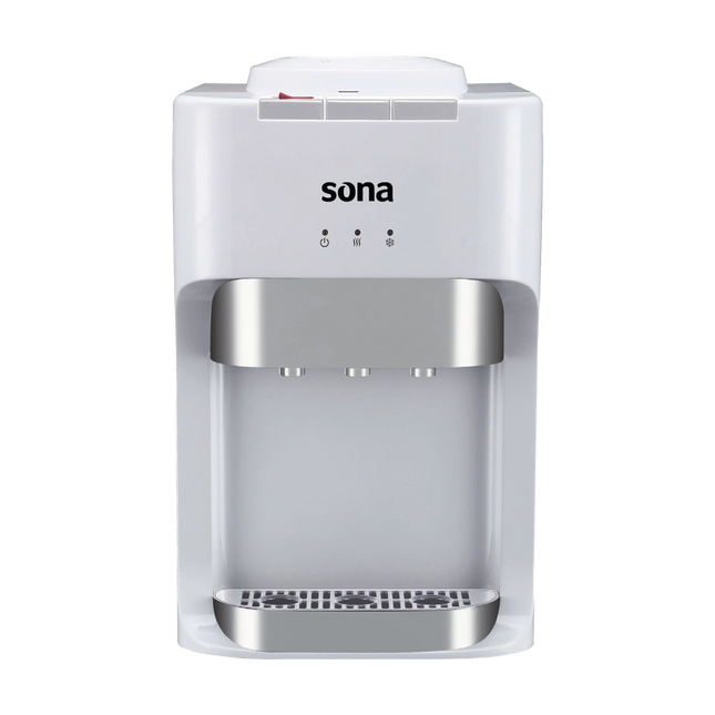 Sona Table Water Dispenser (Hot, Warm, Cold) – Silver