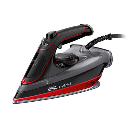 Braun 2700W Ceramic Soleplate Steam Iron - Red