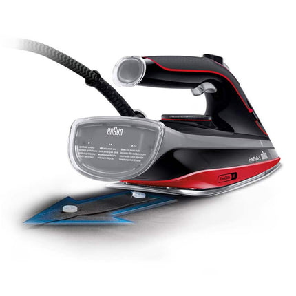 Braun 2700W Ceramic Soleplate Steam Iron - Red