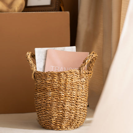 Olivia Natural Woven Basket 20 cm - Organic Storage