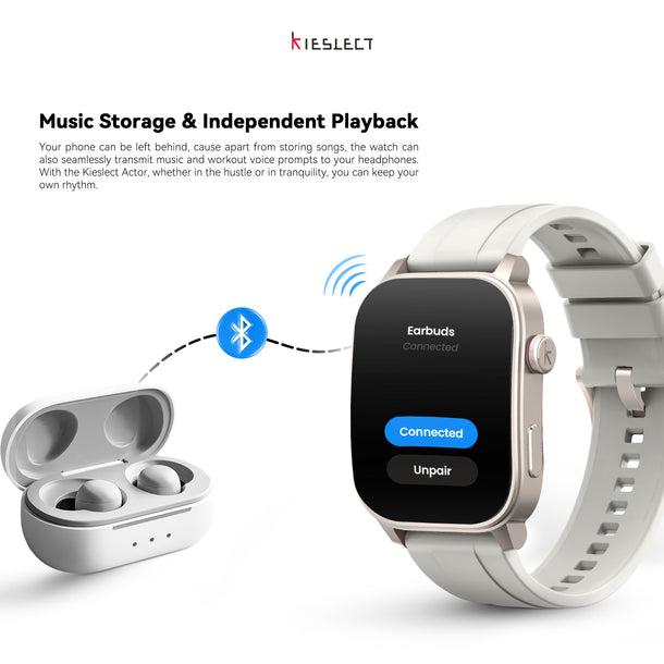 Wireless Earbuds Fitness Tracker With Music Storage Shop Kieslect