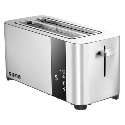 Sona Toaster 1450W 4 Slices With 7 Roasting Levels Stainless Steel