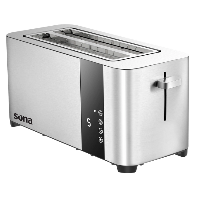 Sona Toaster 1450W 4 Slices With 7 Roasting Levels Stainless Steel