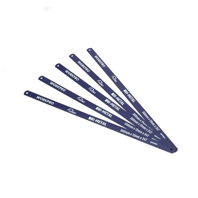WORKPRO 5-Piece Bi-Metal Saw Blade Set (24 TPI)