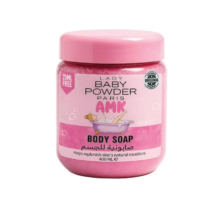 AMK Baby Powder Body Soap 400ml – Gentle Cleansing