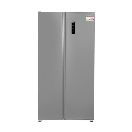 Skyworth 541L Side-by-Side Refrigerator No Frost A++ Silver Inox