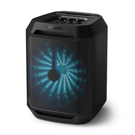 Philips TAX2208 Bluetooth Party Speaker with Light Modes & Karaoke Input