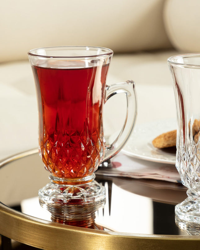 Audrey 4-Piece Tea Cup Set - Elegant Porcelain Teacups