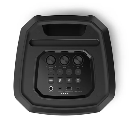 Philips TAX2208 Bluetooth Party Speaker with Light Modes & Karaoke Input