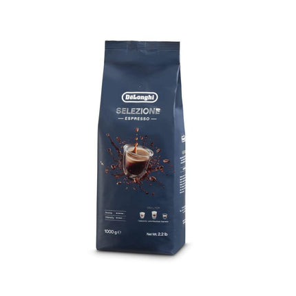 De'Longhi Selezione Espresso Coffee Beans - 1kg - Medium Roast - 70% Arabica & 30% Robusta Blend - Sweet & Fruity Notes with Ginger and Flowers - Model DLSC617