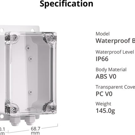 Waterproof Box SONOFF IP66 Waterproof Case