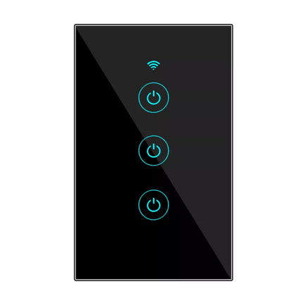 MOES - Zigbee Smart Switch - 3Gang - US Type - Black