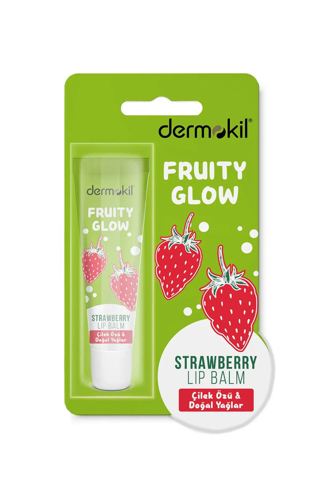 Dermokil Fruity Glow Strawberry Lip Balm 15ml
