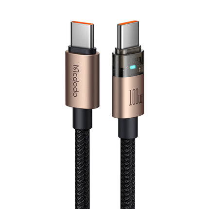 كابل Mcdodo CA-5581 USB-C إلى USB-C شفاف بقوة 100W
