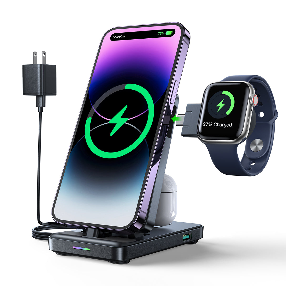 شاحن Joyroom القابل للطي 4 في 1 (إصدار Type-C) شاحن Joyroom القابل للطي 4 في 1 (إصدار Type-C)