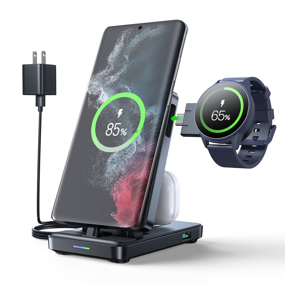 شاحن Joyroom القابل للطي 4 في 1 (إصدار Type-C) شاحن Joyroom القابل للطي 4 في 1 (إصدار Type-C)