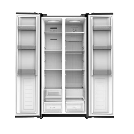 Skyworth 473L Side-by-Side Refrigerator No Frost A++ Inox