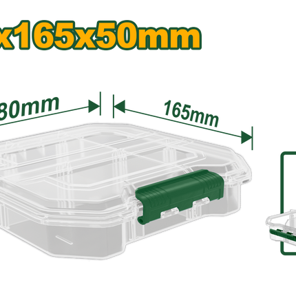  JADEVER Transparent Screw Organizer Small Box (6‑Compartment)