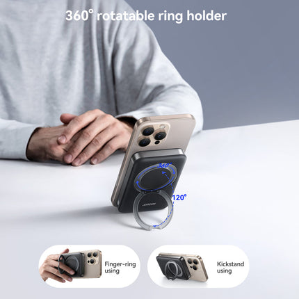 Joyroom JR-PBM12 22.5W Magnetic Wireless Power Bank 10000mAh with Ring Holder