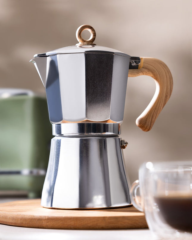 Carvi Steel Moka Pot 450ml - Italian Espresso Maker