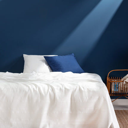 Mathilda Double White Padded Cotton Coverlet Bedspread