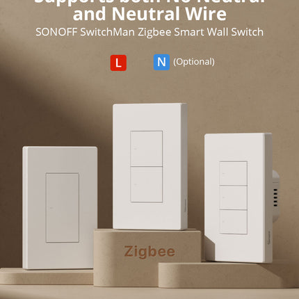 ZBM5-1C-120W SONOFF SwitchMan Zigbee Smart Wall Switch ZBM5