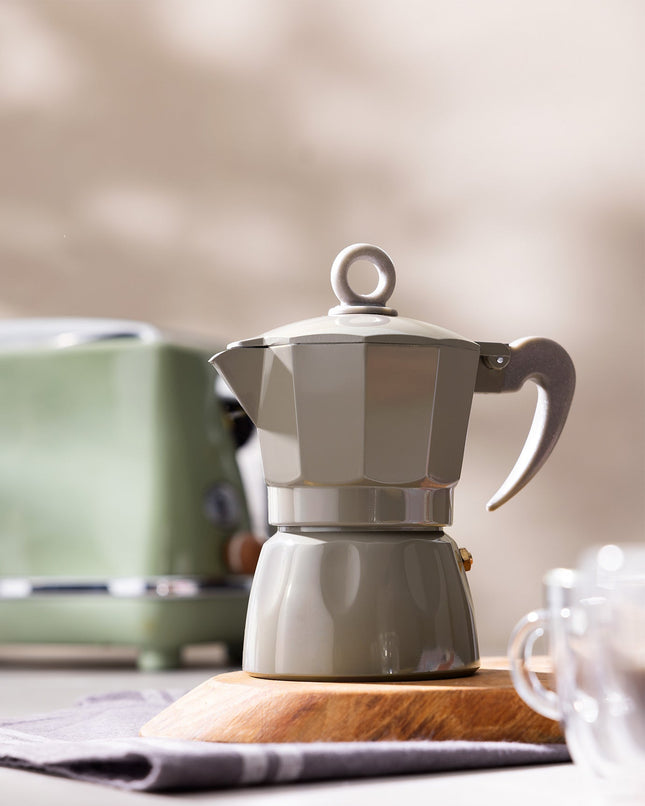 Tara Beige Moka Pot 150ml - Elegant Tea Server