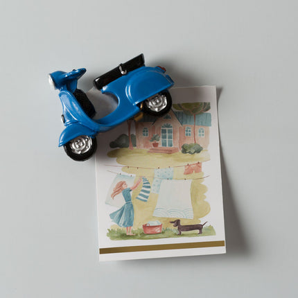 Madame Coco Motorcycle Refrigerator Magnet Decor