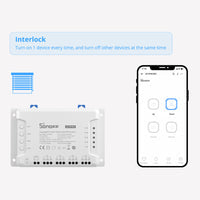 4CHPRO SONOFF 4CHR3 & 4CHPROR3 4-gang Wi-Fi Smart Switch with RF Control