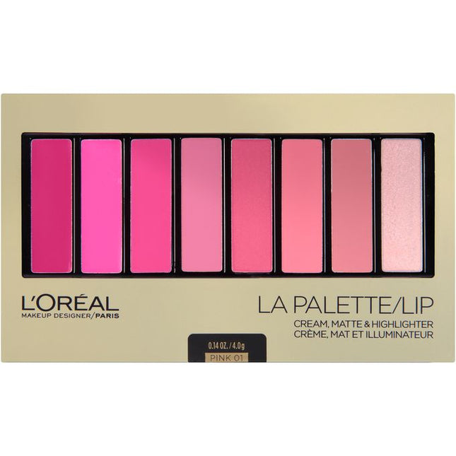 L'Oréal Paris La Palette Lip Pink Shades Collection