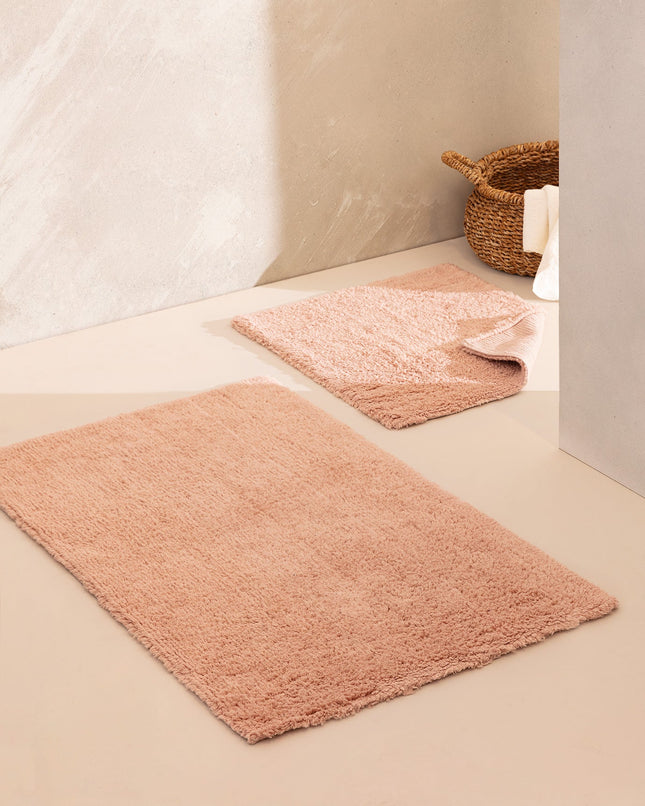 Cameo Two-Piece Bath Mat Set in Powder Pink