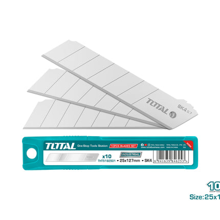 Total THT5192501  25mm Wide Utility Knife Blades – Pack of 10     