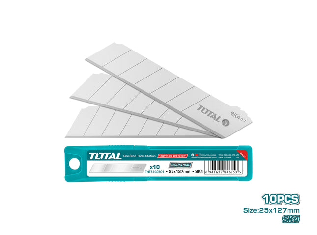 Total THT5192501  25mm Wide Utility Knife Blades – Pack of 10     