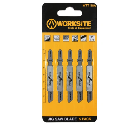 WTT118A worksite Jigsaw Blade 21TPI From worksite Metal Cutting | WTT118A