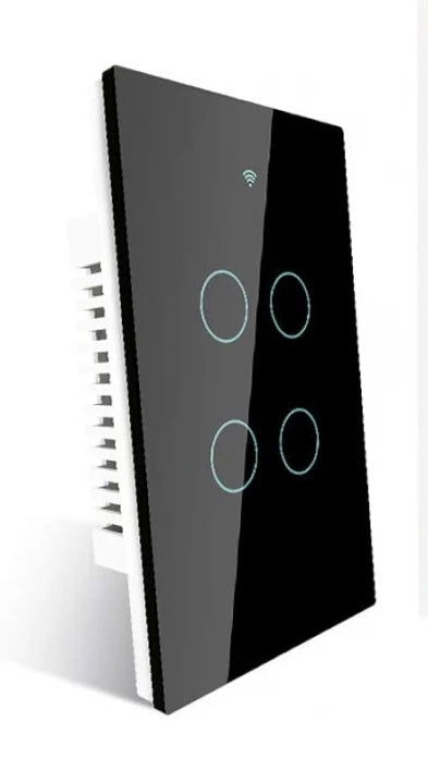 MOES - Zigbee Smart Switch -  4Gang - EU Type - Black
