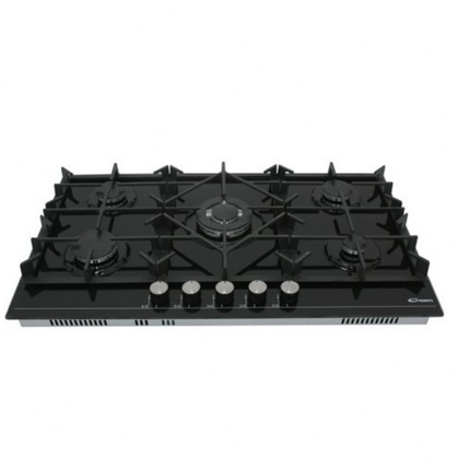 CONTI 90CM 5-Burner Built-In Gas Hob with Cast Iron Grates (CGH 9503 C BK)