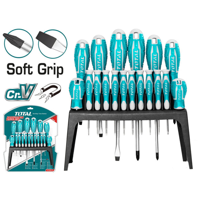 Total THT250618   18 Pcs Screwdriver Set