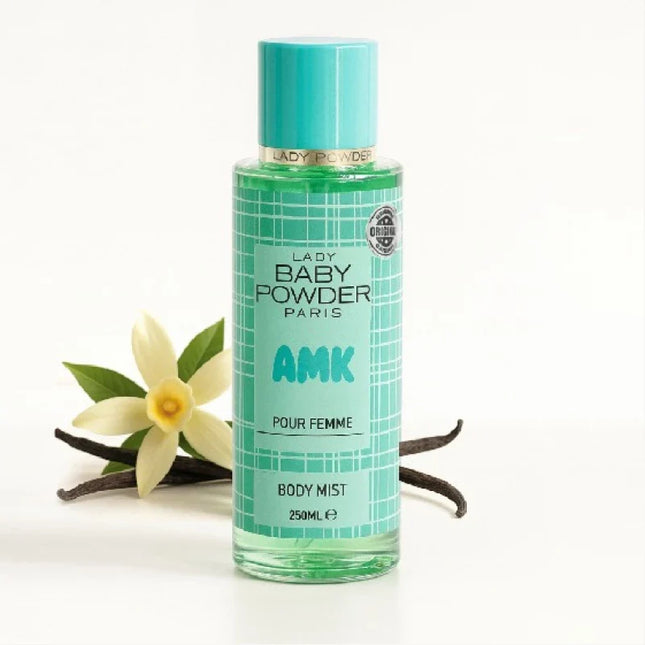 AMK Lady Baby Powder Vanilla Body Mist for Women 250ml