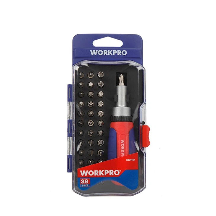 WORKPRO 38PC Ratcheting Screwdriver Set | WP200517 WORKPRO 38PC Ratcheting Screwdriver Set | WP200517