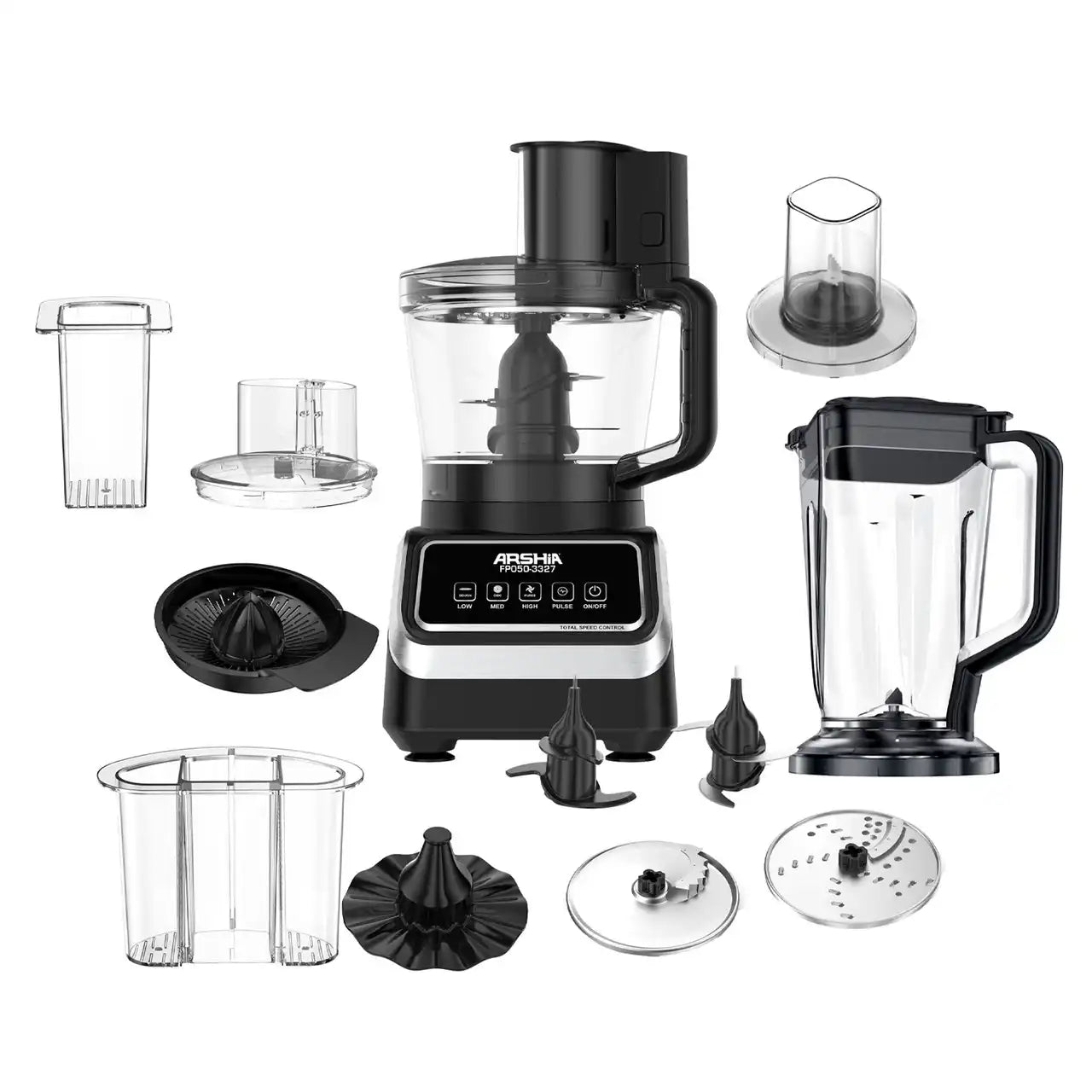 Food Processor 10-in-1 From Arshia Multi-Function | FP050-3327 Food Processor 10-in-1 From Arshia Multi-Function | FP050-3327